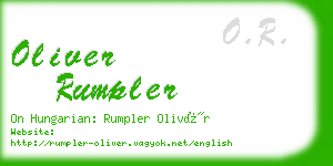 oliver rumpler business card